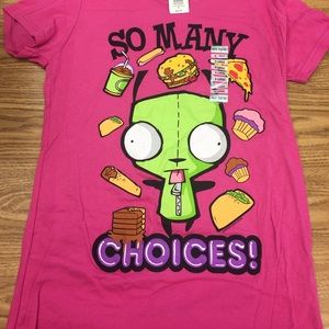 Invader Zim So Many Choices Cupcake Shirt