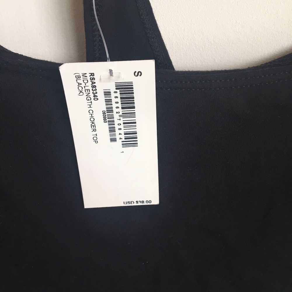 NWT Black Choker Top - Picture 4 of 4