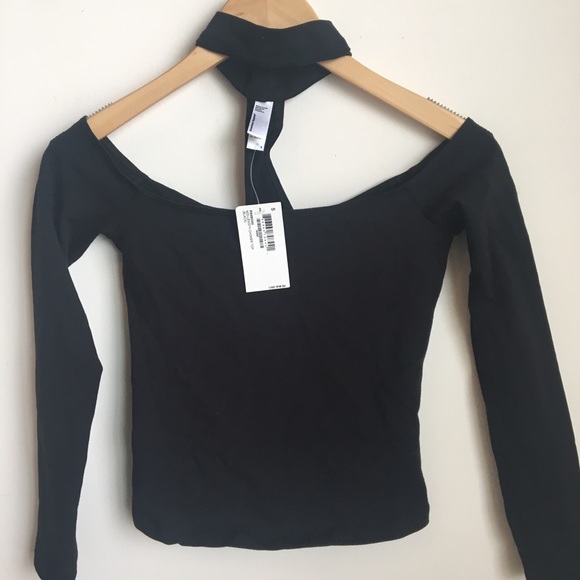 NWT Black Choker Top - Picture 3 of 4