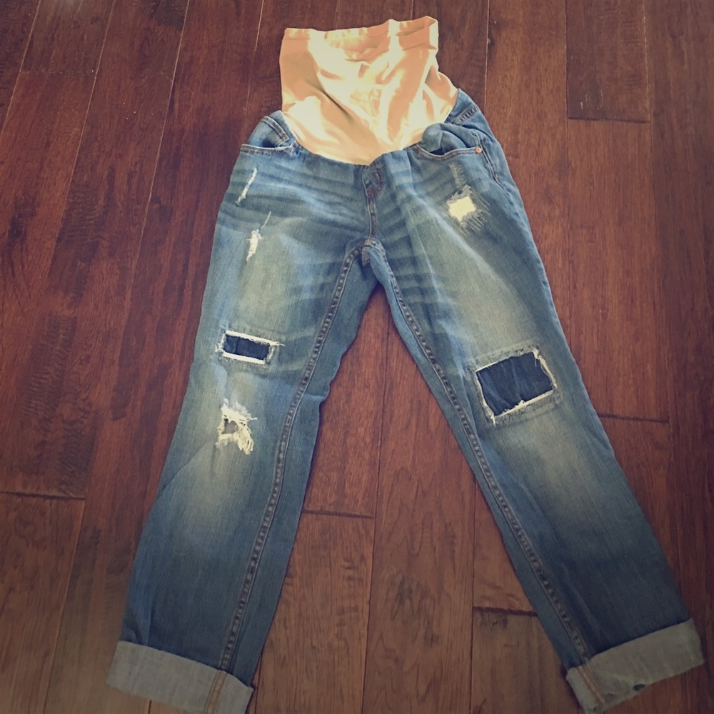 Indigo Blue maternity capris