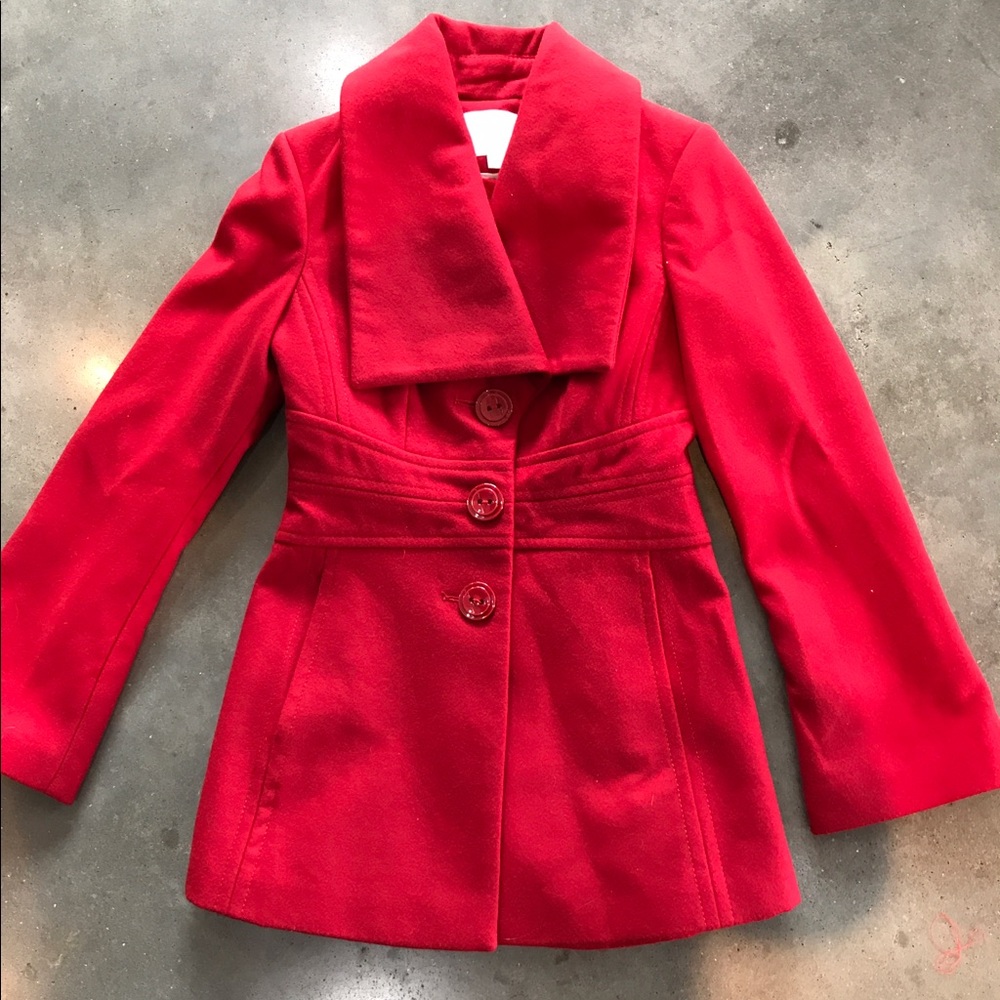 Jessica Simpson Red Coat