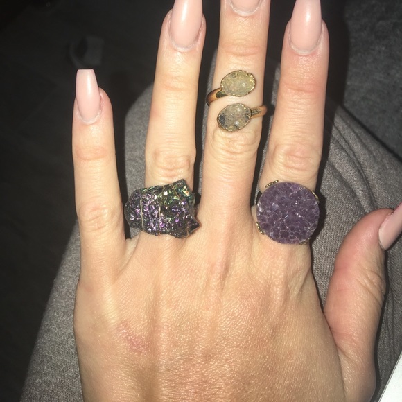 AWESOME STONE RING BUNDLE - Picture 2 of 4