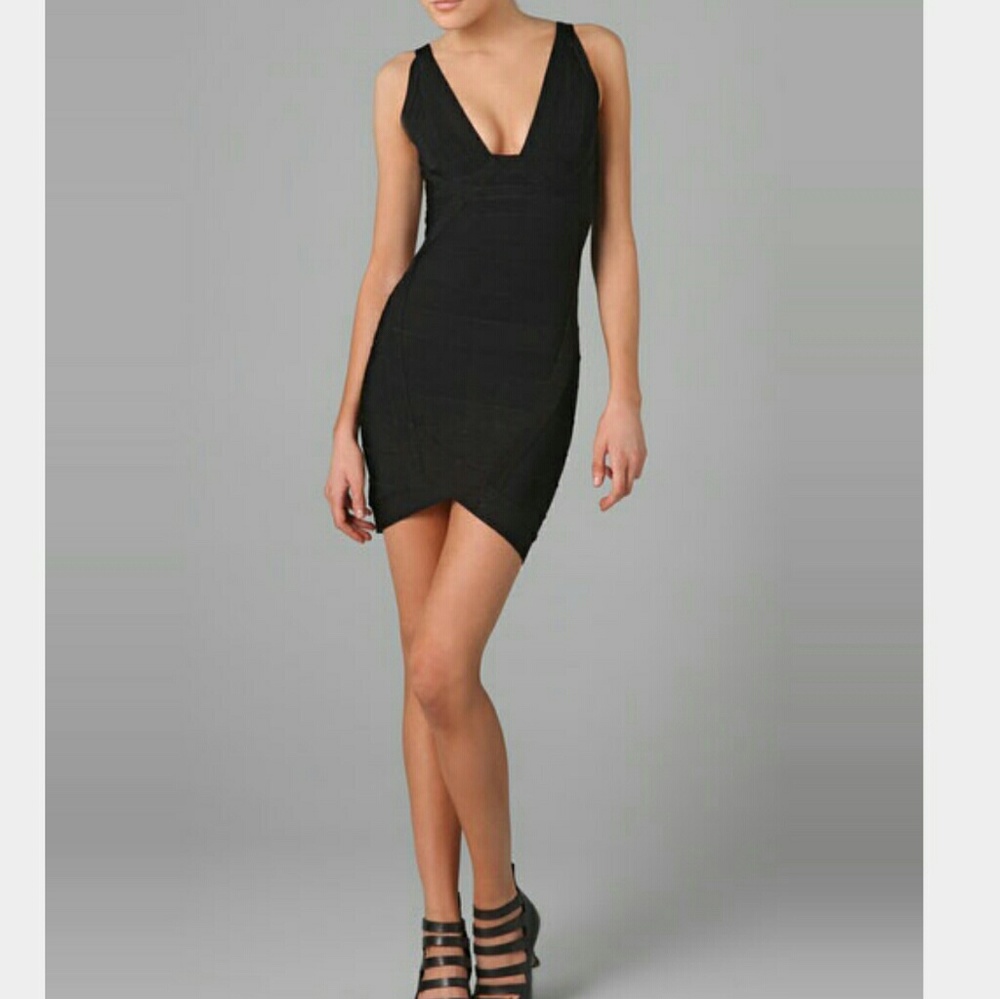 Sexy Black Herve Dress