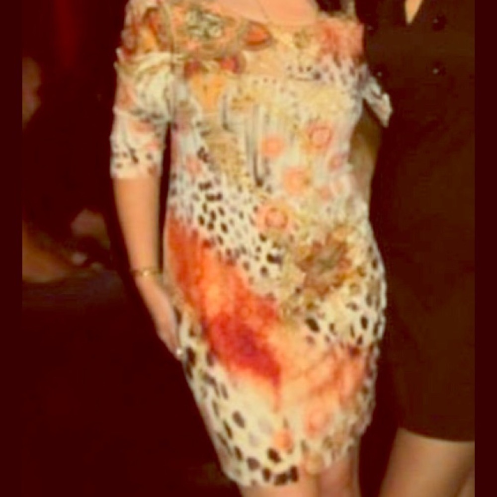 Animal print dress size L