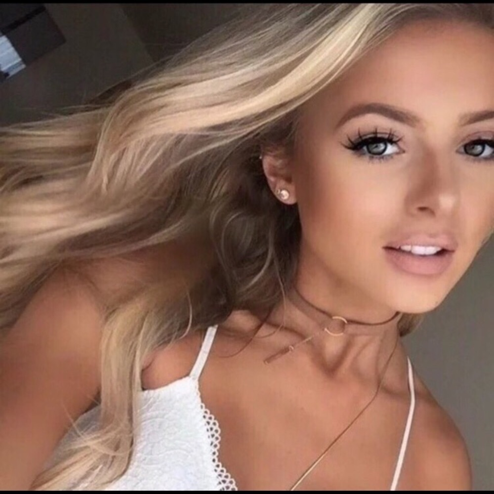 Brown Circle/Bar Statement Choker