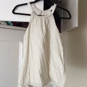 J. Crew boat neck top with anchors on it.