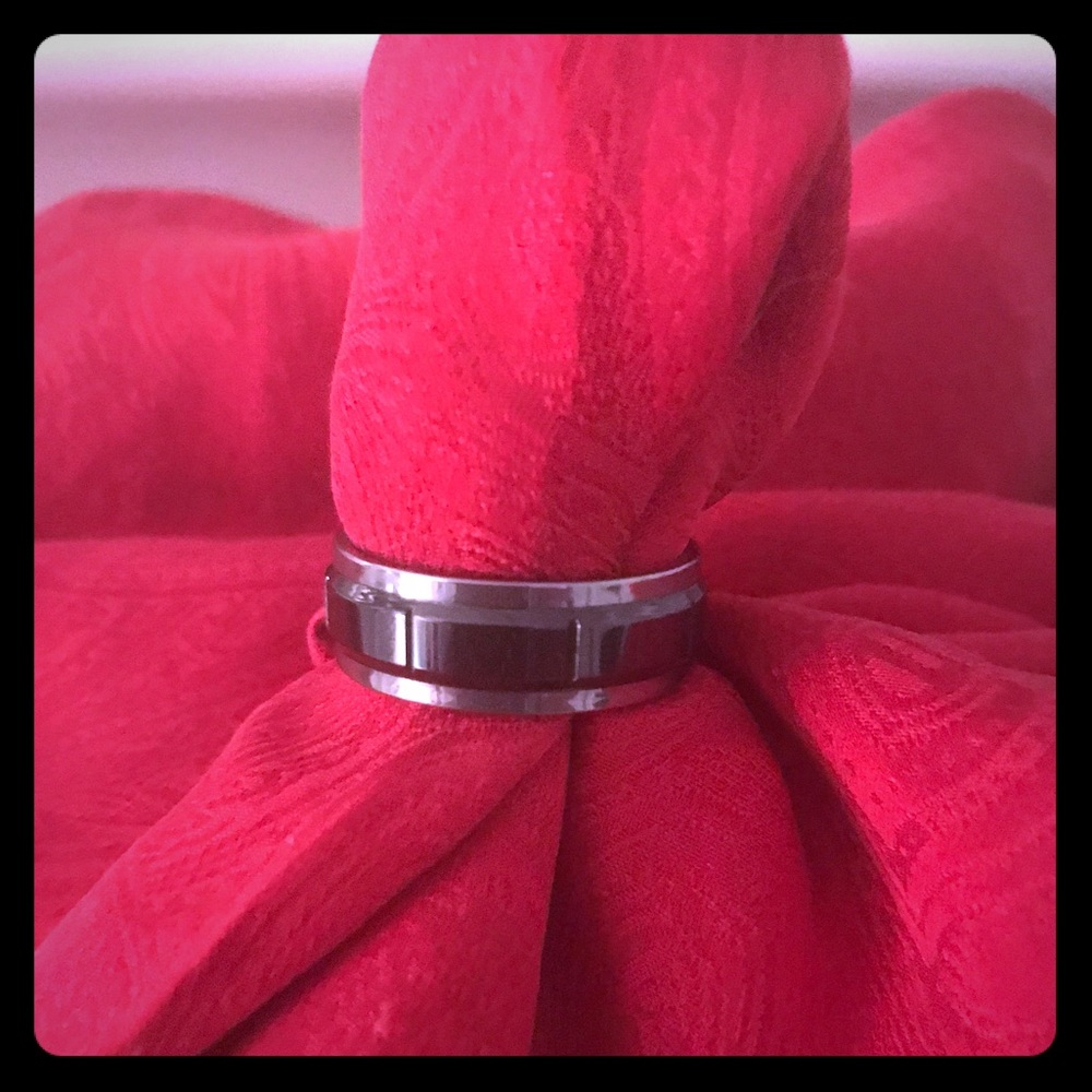 Men's Titanium wedding band.