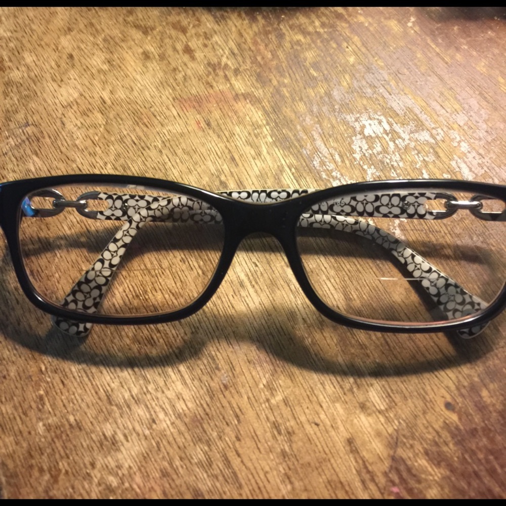 Authentic Coach prescription glasses.