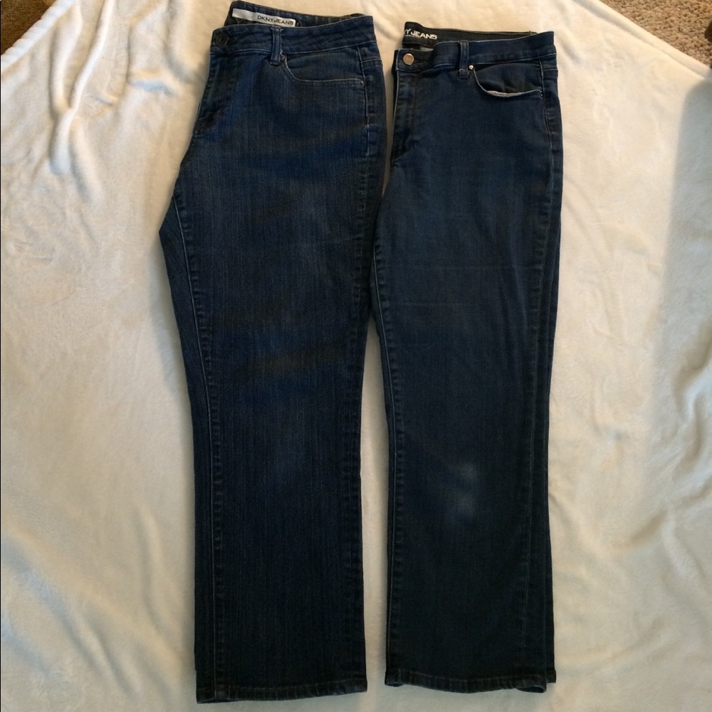 Two DKNY jean capris