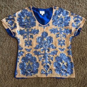Tracy Reese Sequin Top