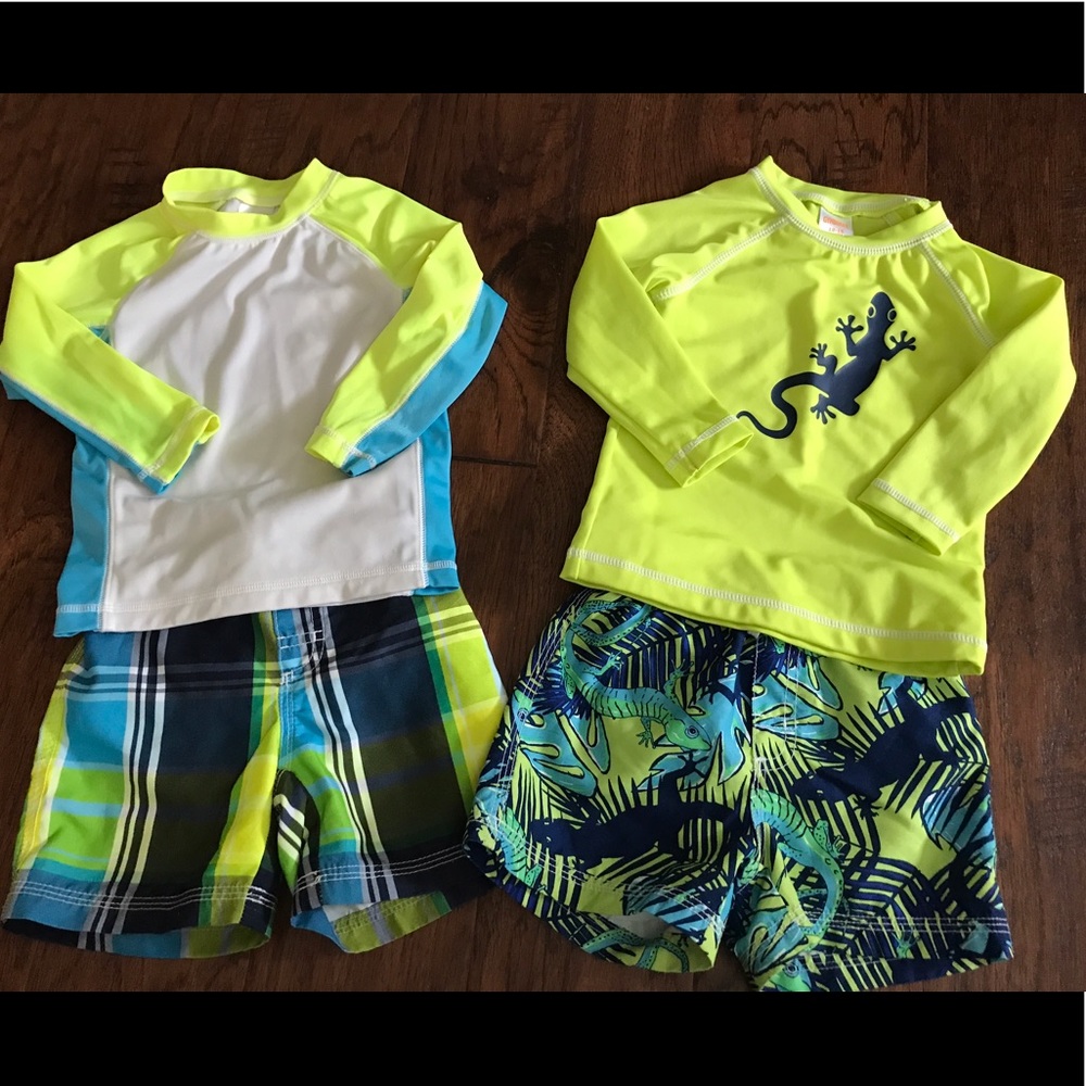 Gymboree Swim shirt and trunk lot- 18/24 month