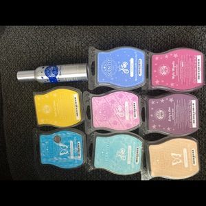 8 Scentsy bars and one room spray.