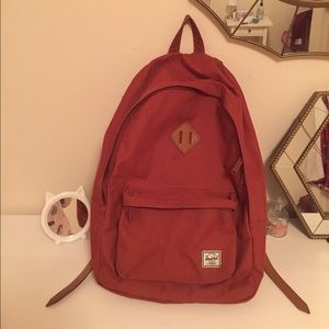 Herschel canvas and leather backpack