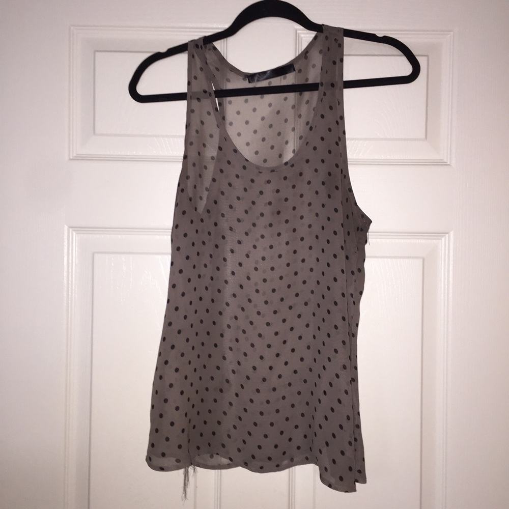 Tan flowy tank