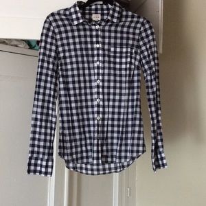 J. Crew gingham classic button up
