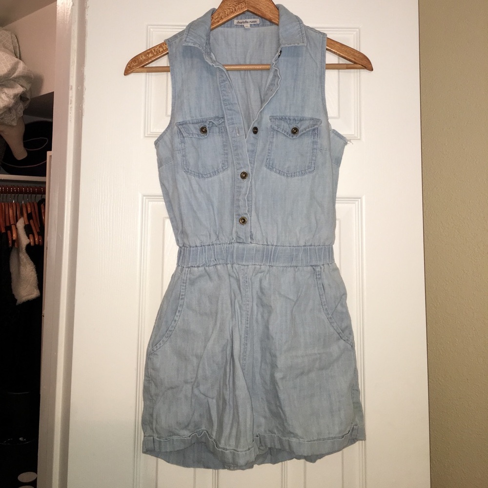 Cute BlueJean Romper XS