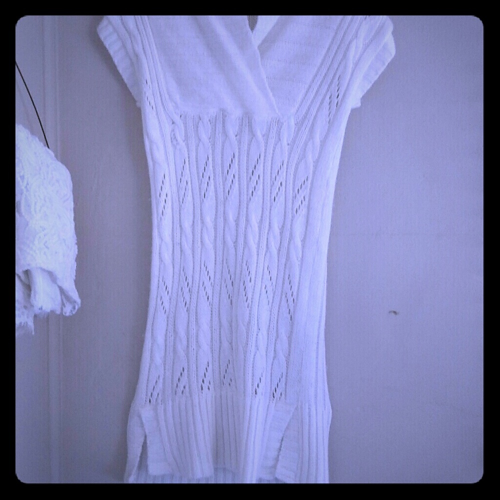 Short Sleeve Sweater Dress