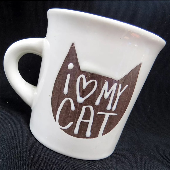 🦁I Love My Cat Coffee Mug Cup Kitty Kitten! 🐱 - Picture 1 of 6