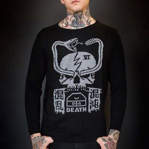 Death Traitors reversible sweater