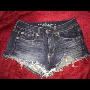 American Eagle Dark Blue, Stretch Jean Shorts