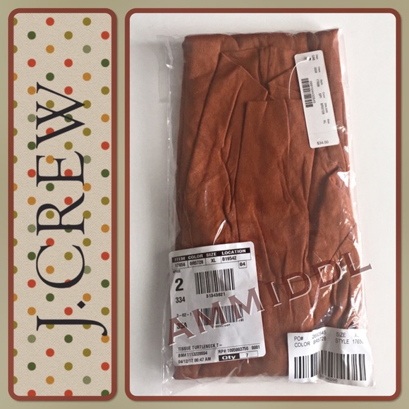 🆕J. CREW Tissue Turtleneck T-shirt - Picture 4 of 4