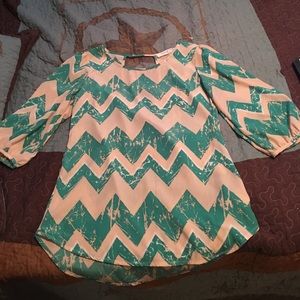 Chevron flowy top from Francesca's