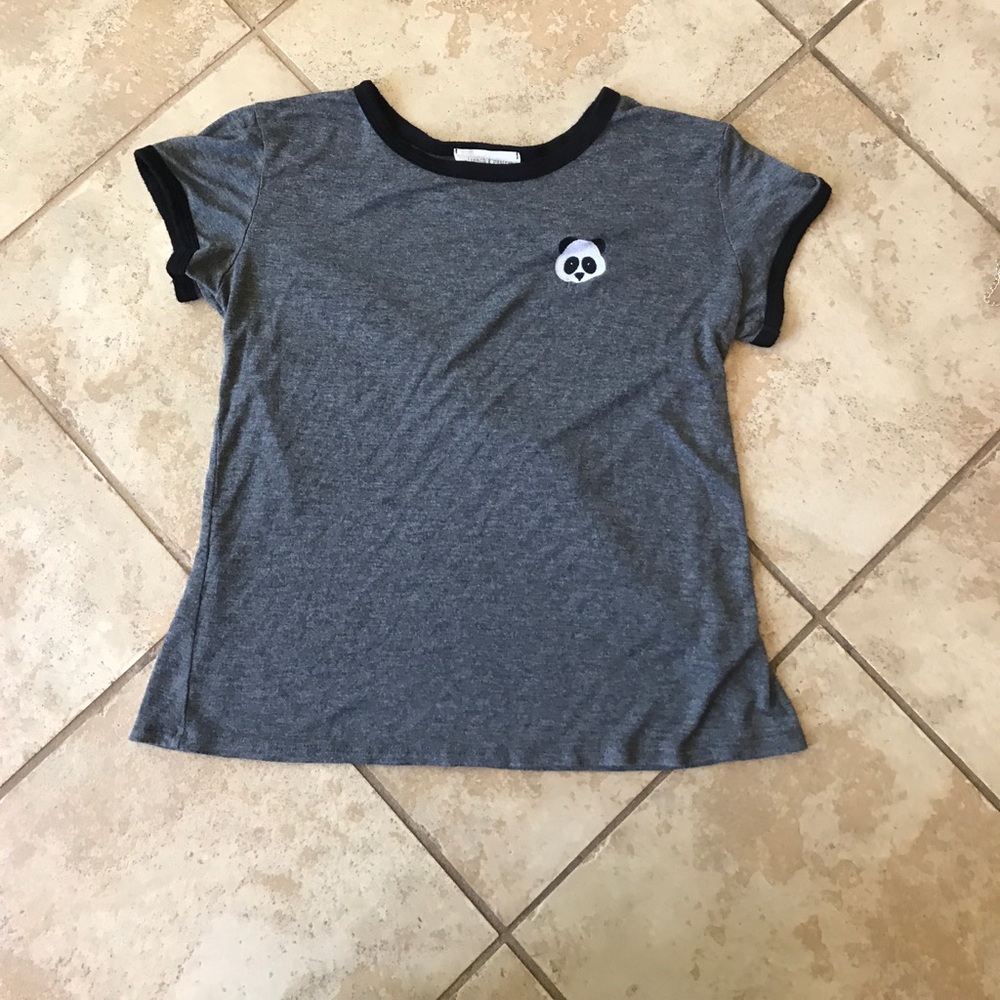 Embroidered panda tee