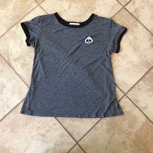 Embroidered panda tee