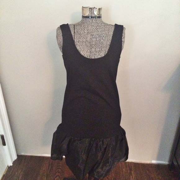 BB Dakota black dress with sheer hemline detail - Picture 2 of 8