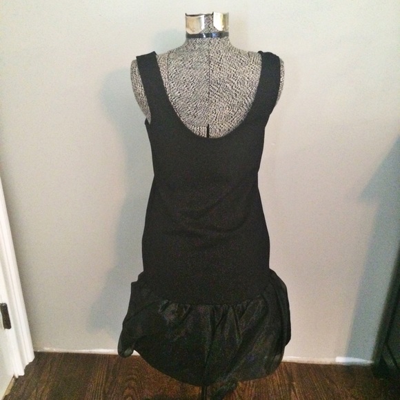 BB Dakota black dress with sheer hemline detail - Picture 3 of 8
