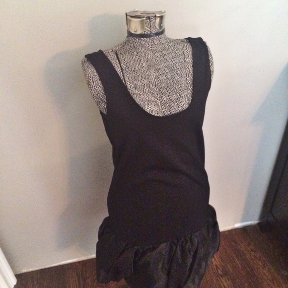 BB Dakota black dress with sheer hemline detail - Picture 4 of 8