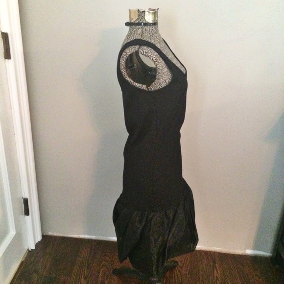 BB Dakota black dress with sheer hemline detail - Picture 5 of 8
