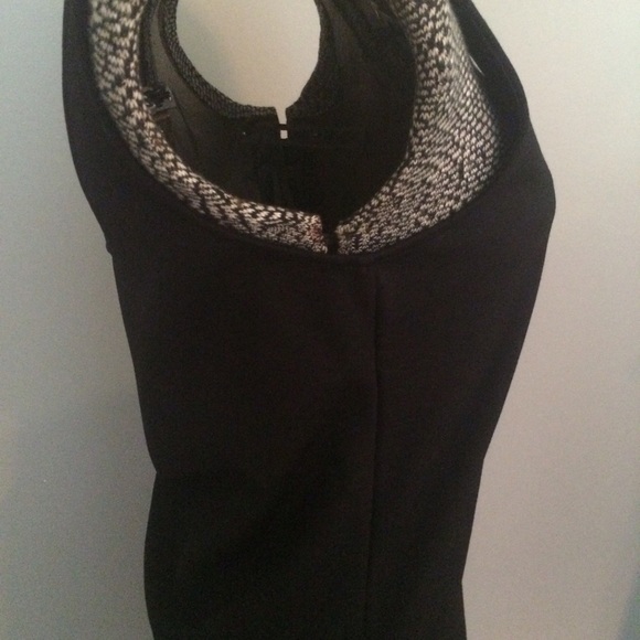 BB Dakota black dress with sheer hemline detail - Picture 6 of 8