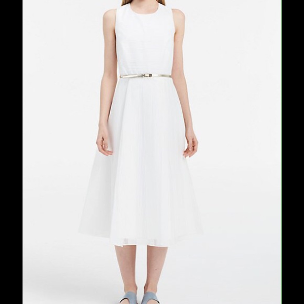 NWT White FIT AND FLARE Dress.