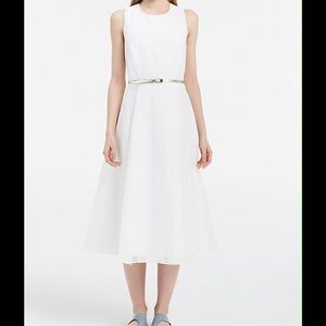 NWT White FIT AND FLARE Dress.