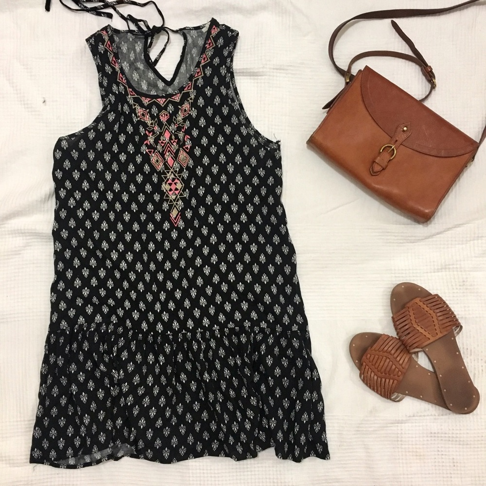 Floral Embroidery Dress