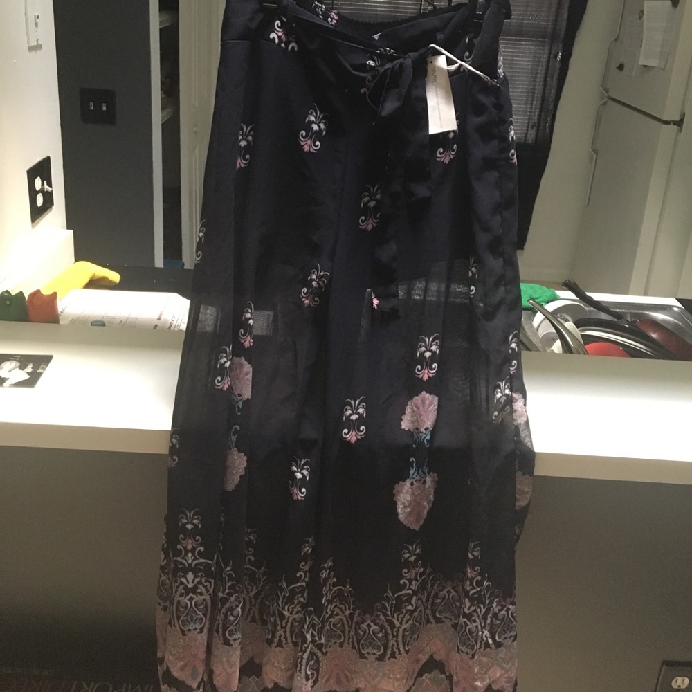 High waisted half sheer pants