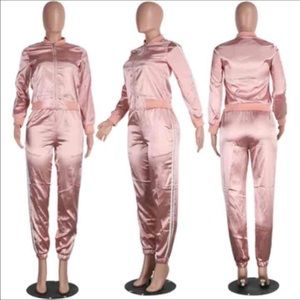 Satin set tracksuit