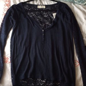 Abercrombie lightweight lace sweater