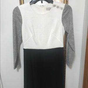 Ann Taylor Loft Textured Combo Dress