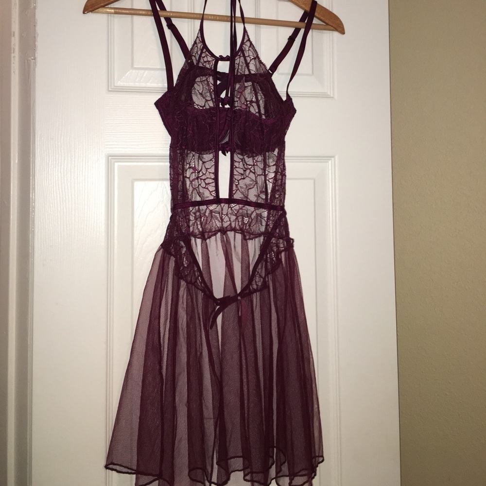 Victorias Secret set Burgundy Bra 32B