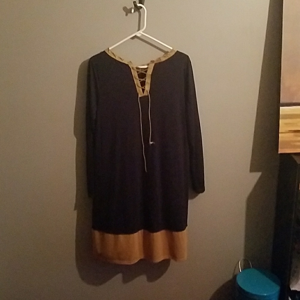 Navy Blue Shift Dress