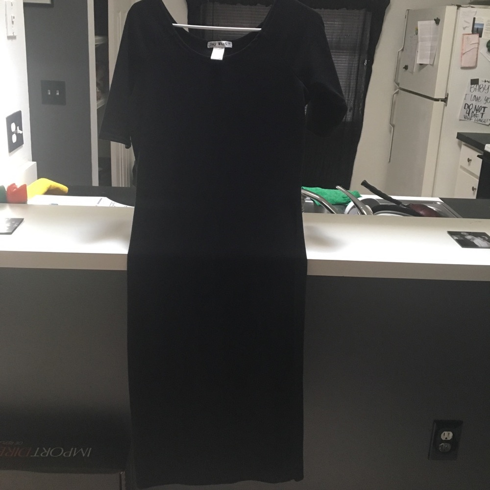 Black fit dress