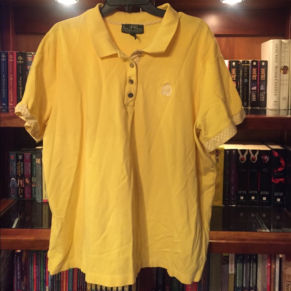 L-RL Polo in Beautiful Yellow size 3X