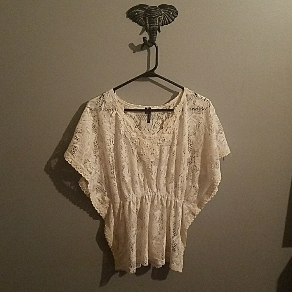 White lace top