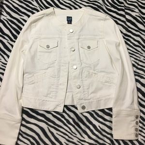 White Gap Denim Jacket XS