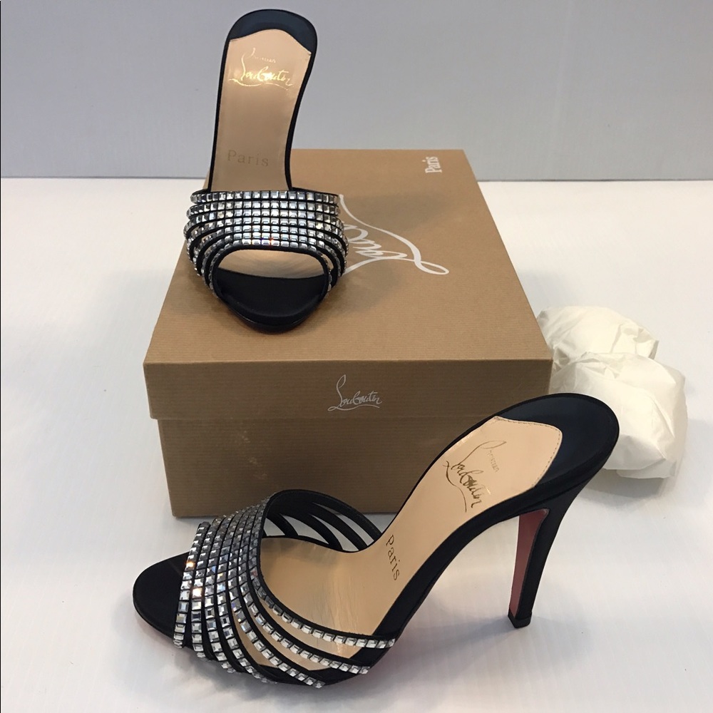 Christian Louboutin Swarovski heels 7.5/37.5 new