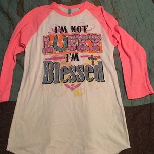Graphic blessed tee