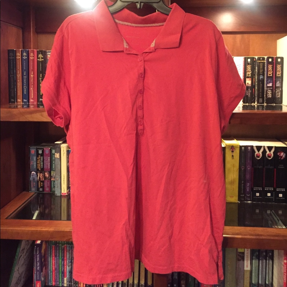 Comfy Watermelon Colored Polo size 24W/26W
