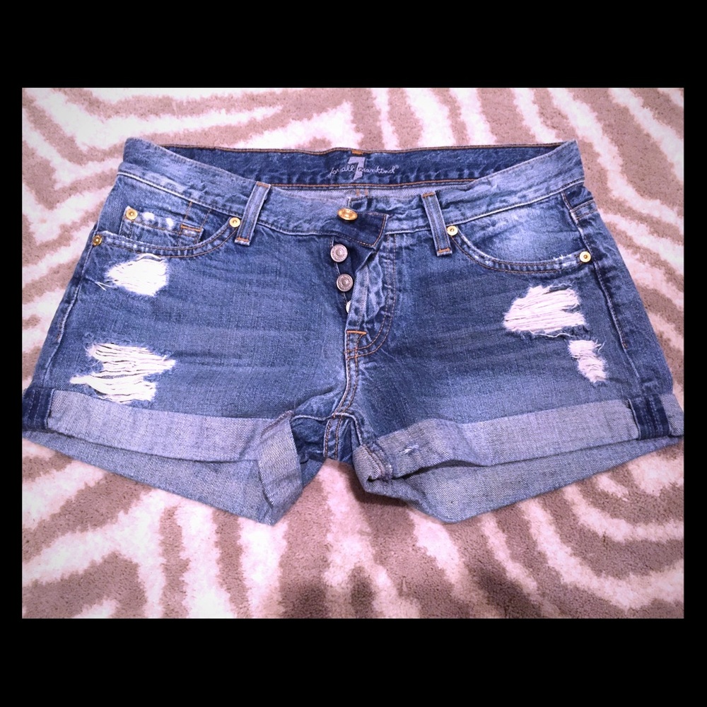 Seven for all mankind jean shorts